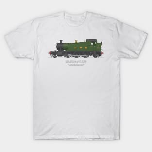 GWR Small Prairie Class 4575 Tank Locomotive Number 5541 T-Shirt
